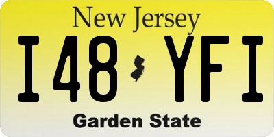 NJ license plate I48YFI