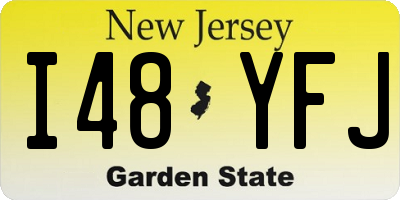 NJ license plate I48YFJ