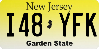 NJ license plate I48YFK