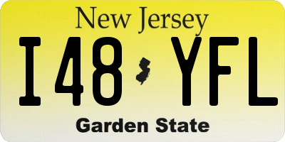 NJ license plate I48YFL