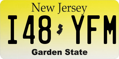 NJ license plate I48YFM