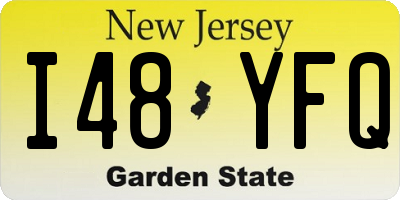 NJ license plate I48YFQ