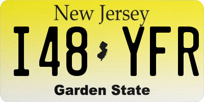 NJ license plate I48YFR