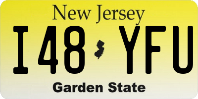 NJ license plate I48YFU