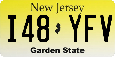 NJ license plate I48YFV