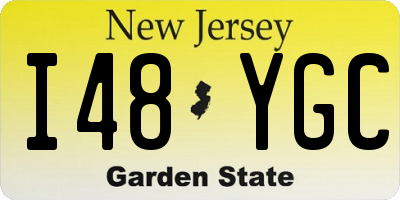 NJ license plate I48YGC