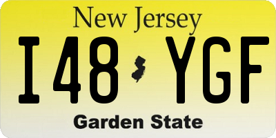 NJ license plate I48YGF