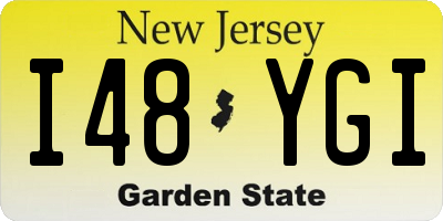 NJ license plate I48YGI