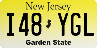 NJ license plate I48YGL