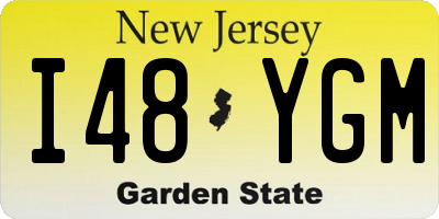 NJ license plate I48YGM
