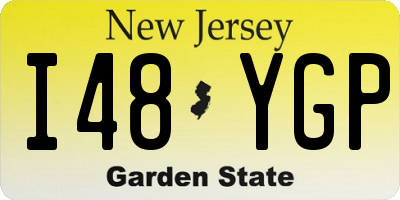 NJ license plate I48YGP