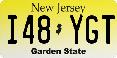 NJ license plate I48YGT