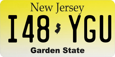 NJ license plate I48YGU