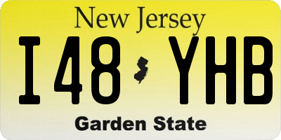 NJ license plate I48YHB