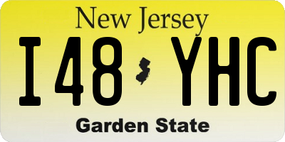 NJ license plate I48YHC