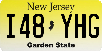 NJ license plate I48YHG