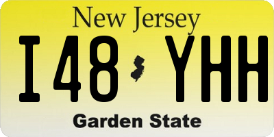 NJ license plate I48YHH