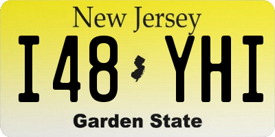 NJ license plate I48YHI
