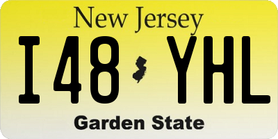 NJ license plate I48YHL