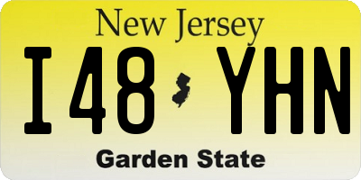 NJ license plate I48YHN