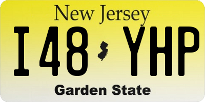 NJ license plate I48YHP