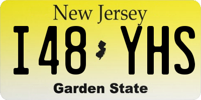 NJ license plate I48YHS
