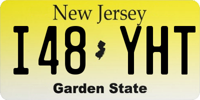 NJ license plate I48YHT