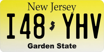 NJ license plate I48YHV