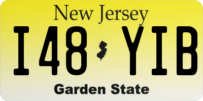 NJ license plate I48YIB