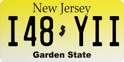 NJ license plate I48YII