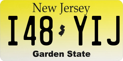 NJ license plate I48YIJ