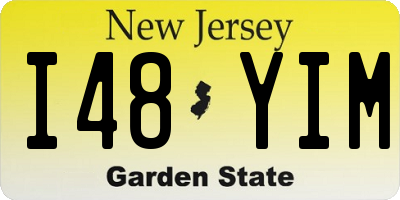 NJ license plate I48YIM