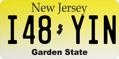 NJ license plate I48YIN
