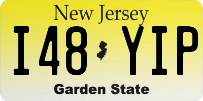 NJ license plate I48YIP