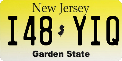 NJ license plate I48YIQ