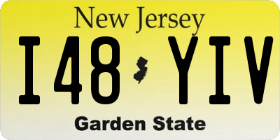 NJ license plate I48YIV