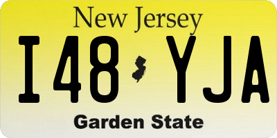 NJ license plate I48YJA