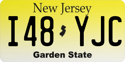 NJ license plate I48YJC