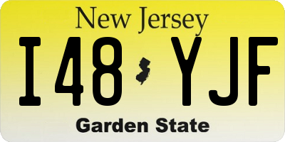 NJ license plate I48YJF