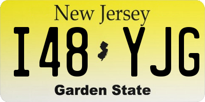 NJ license plate I48YJG