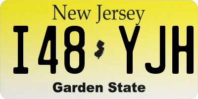 NJ license plate I48YJH
