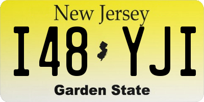 NJ license plate I48YJI