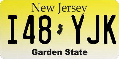 NJ license plate I48YJK