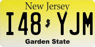 NJ license plate I48YJM