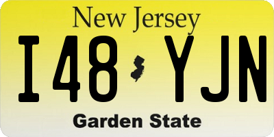 NJ license plate I48YJN