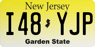NJ license plate I48YJP