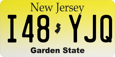 NJ license plate I48YJQ