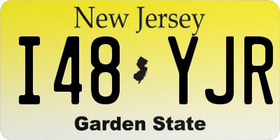 NJ license plate I48YJR