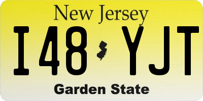 NJ license plate I48YJT