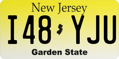 NJ license plate I48YJU
